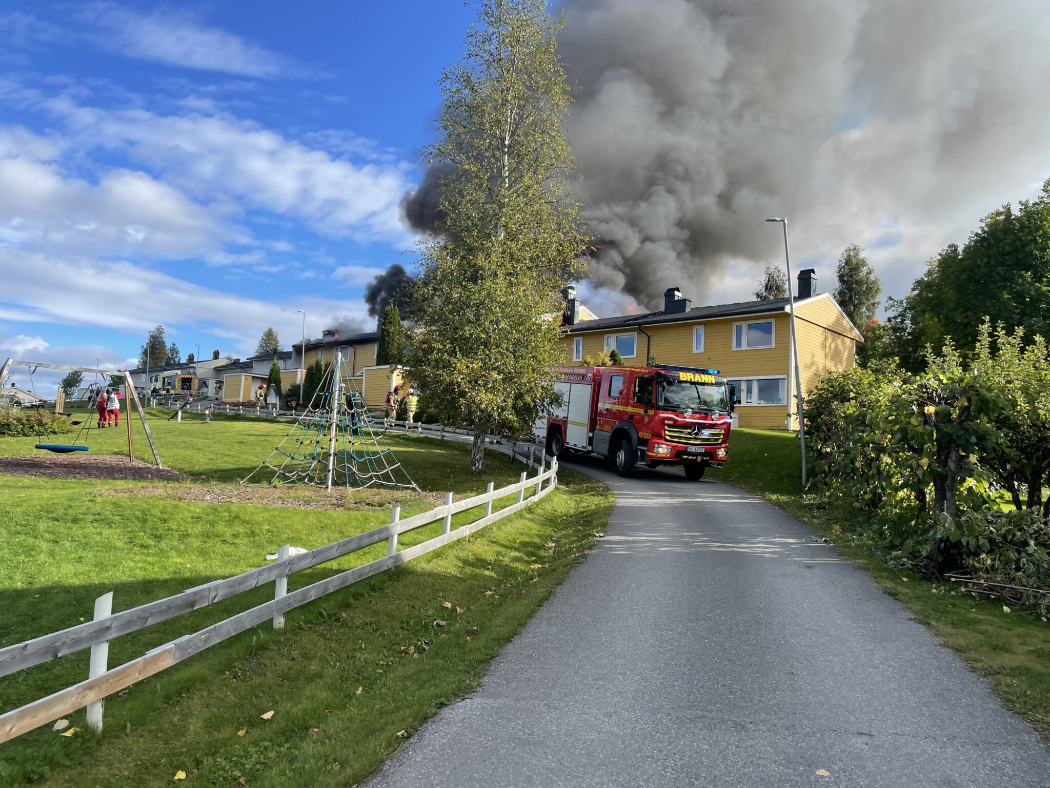 Storbrann I Rekkehus På Kopperud - Gjøviks Blad